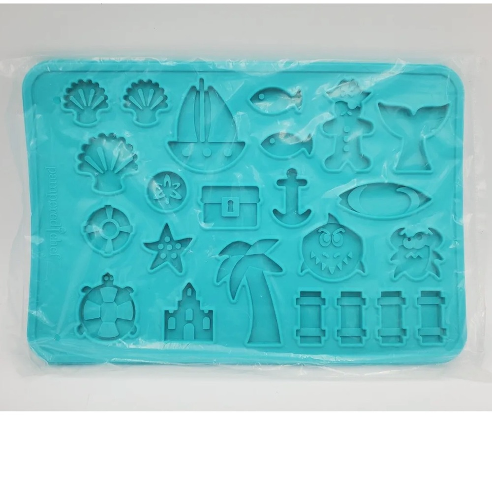 Pampered Chef Beach Silicon Cookie Mold